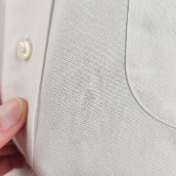Brooks Brothers White Non-Iron 16 32/33 All Cotton Madison Button-Down Men Shirt - Picture 12 of 16